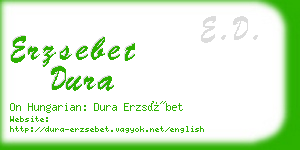 erzsebet dura business card